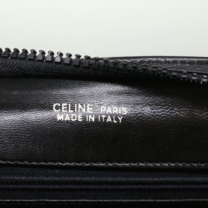 Celine C Macadam Canvas Clutch Bag Black Auth ep1277