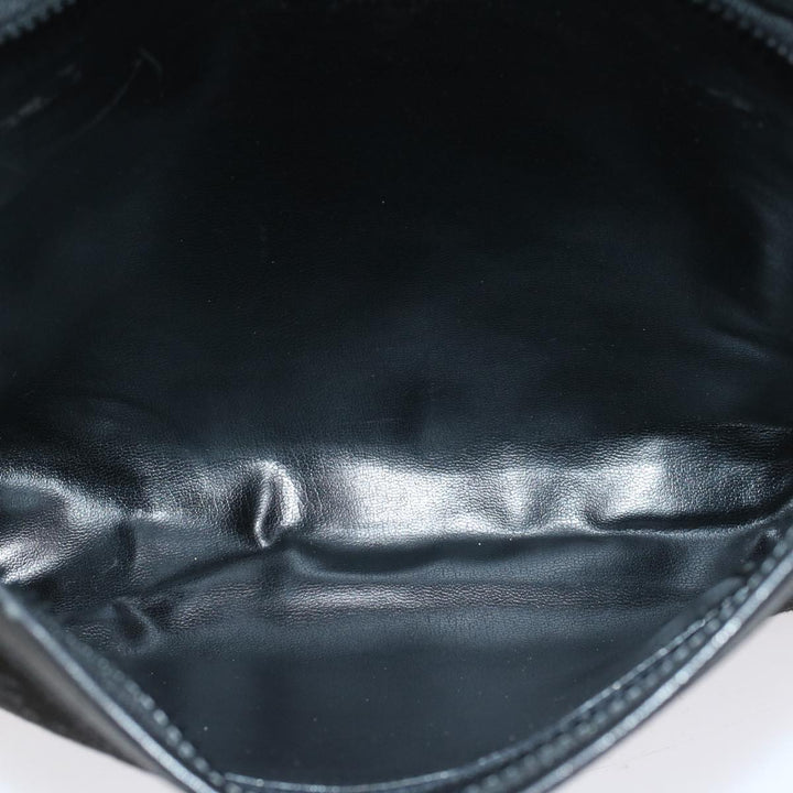 Celine C Macadam Canvas Clutch Bag Black Auth ep1277