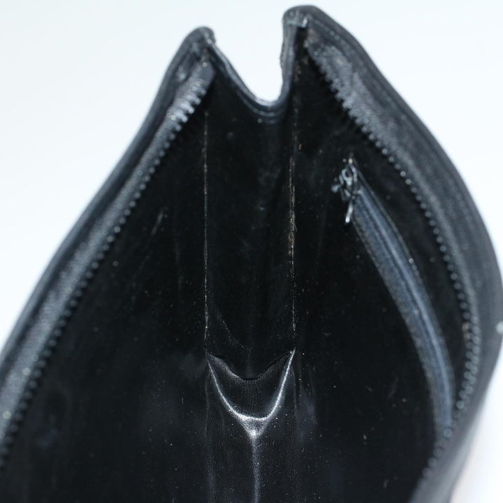 Celine C Macadam Canvas Clutch Bag Black Auth ep1277
