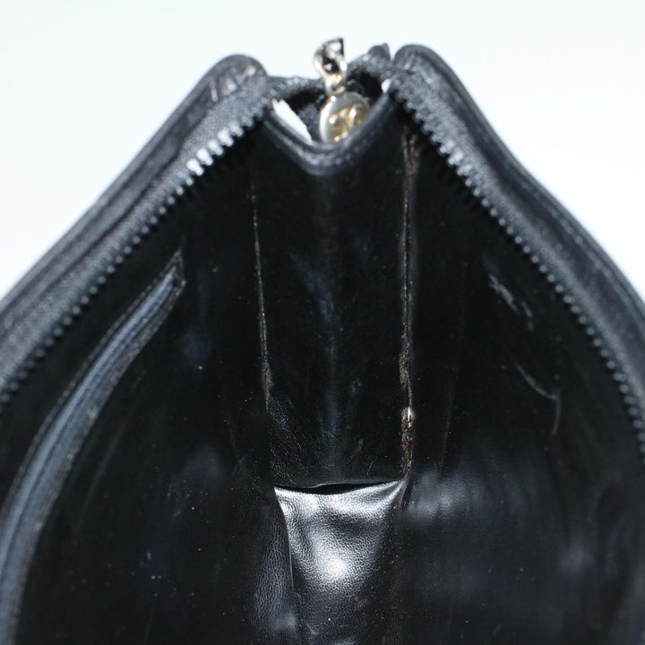 Celine C Macadam Canvas Clutch Bag Black Auth ep1277