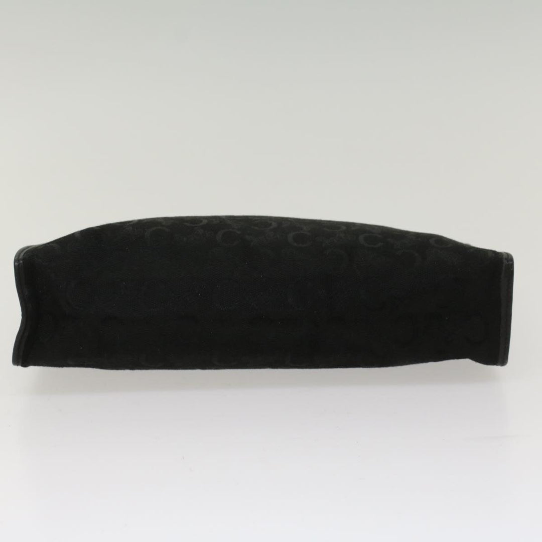 Celine C Macadam Canvas Clutch Bag Black Auth ep1277