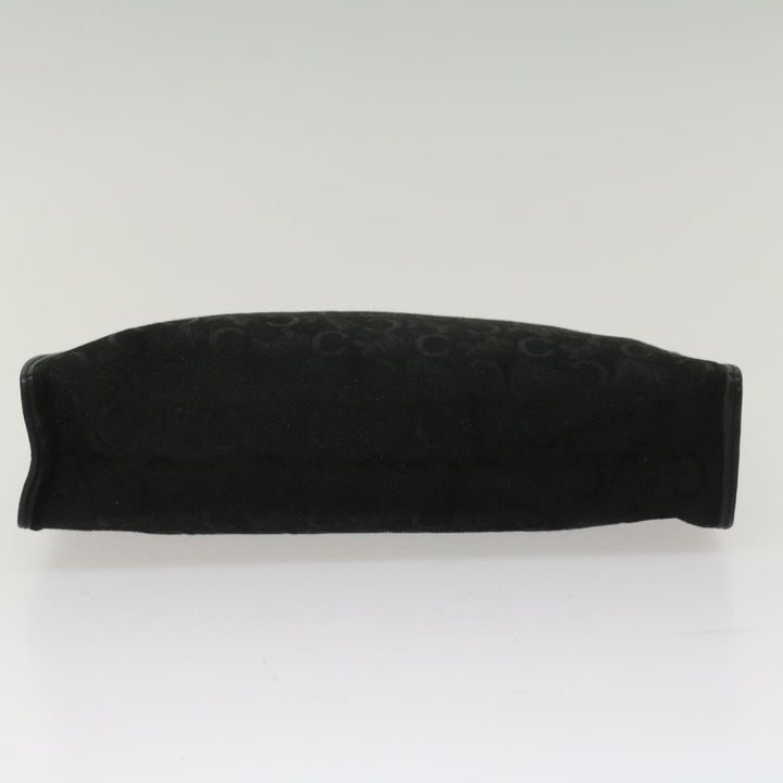 Celine C Macadam Canvas Clutch Bag Black Auth ep1277