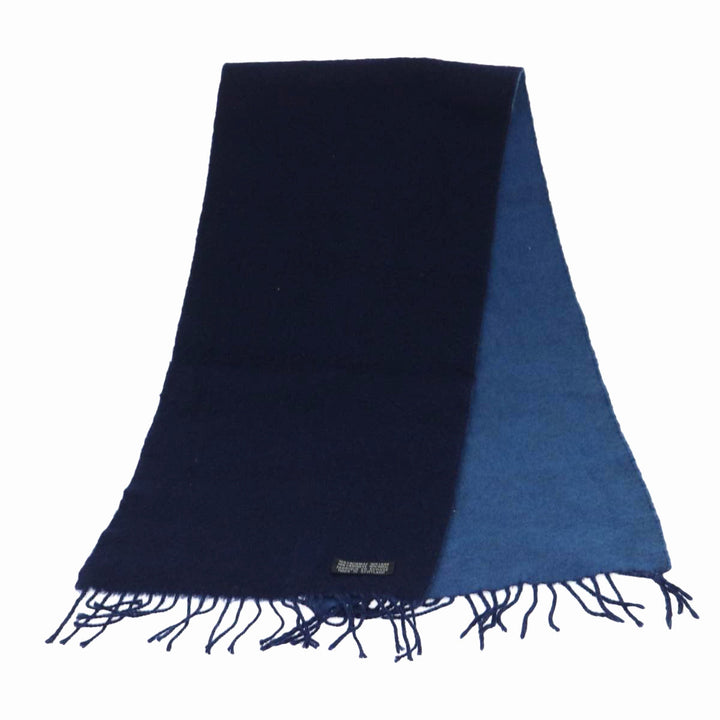 CHRISTIAN Top quality Dior Scarf Cashmere Wool Navy Auth ep1578