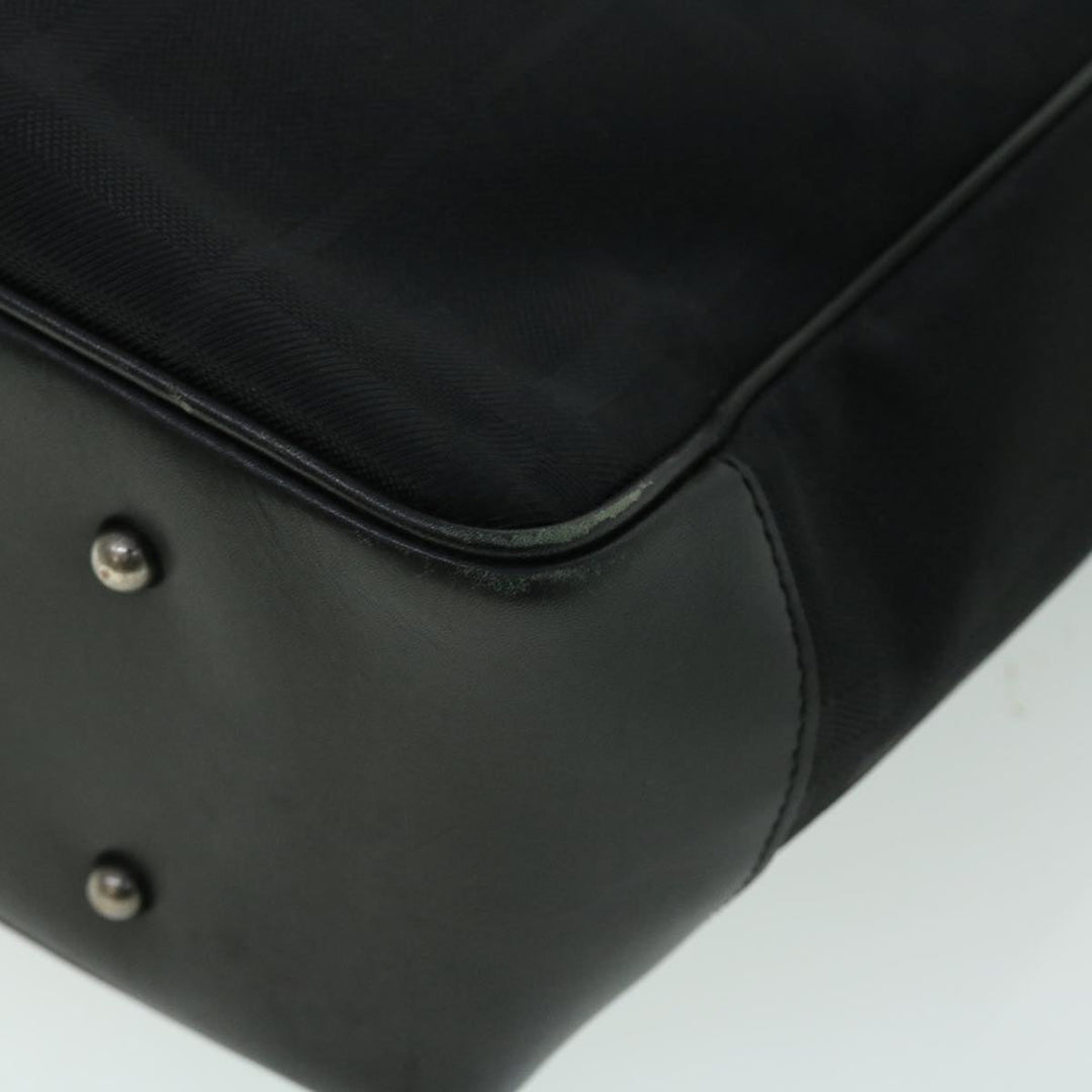 Burberry Tote Bag Canvas Black Auth ep1588