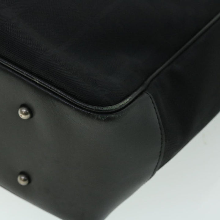 Burberry Tote Bag Canvas Black Auth ep1588