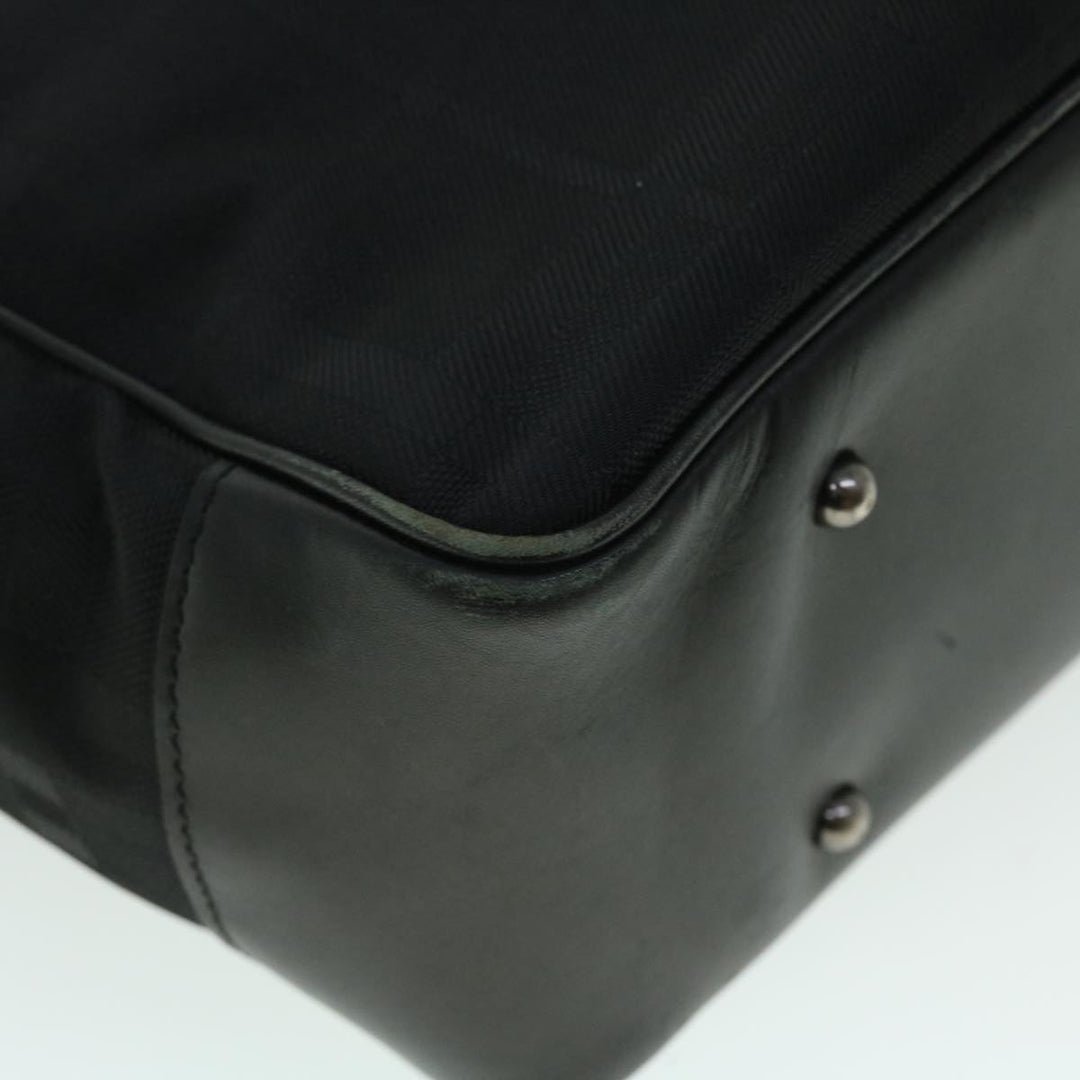Burberry Tote Bag Canvas Black Auth ep1588