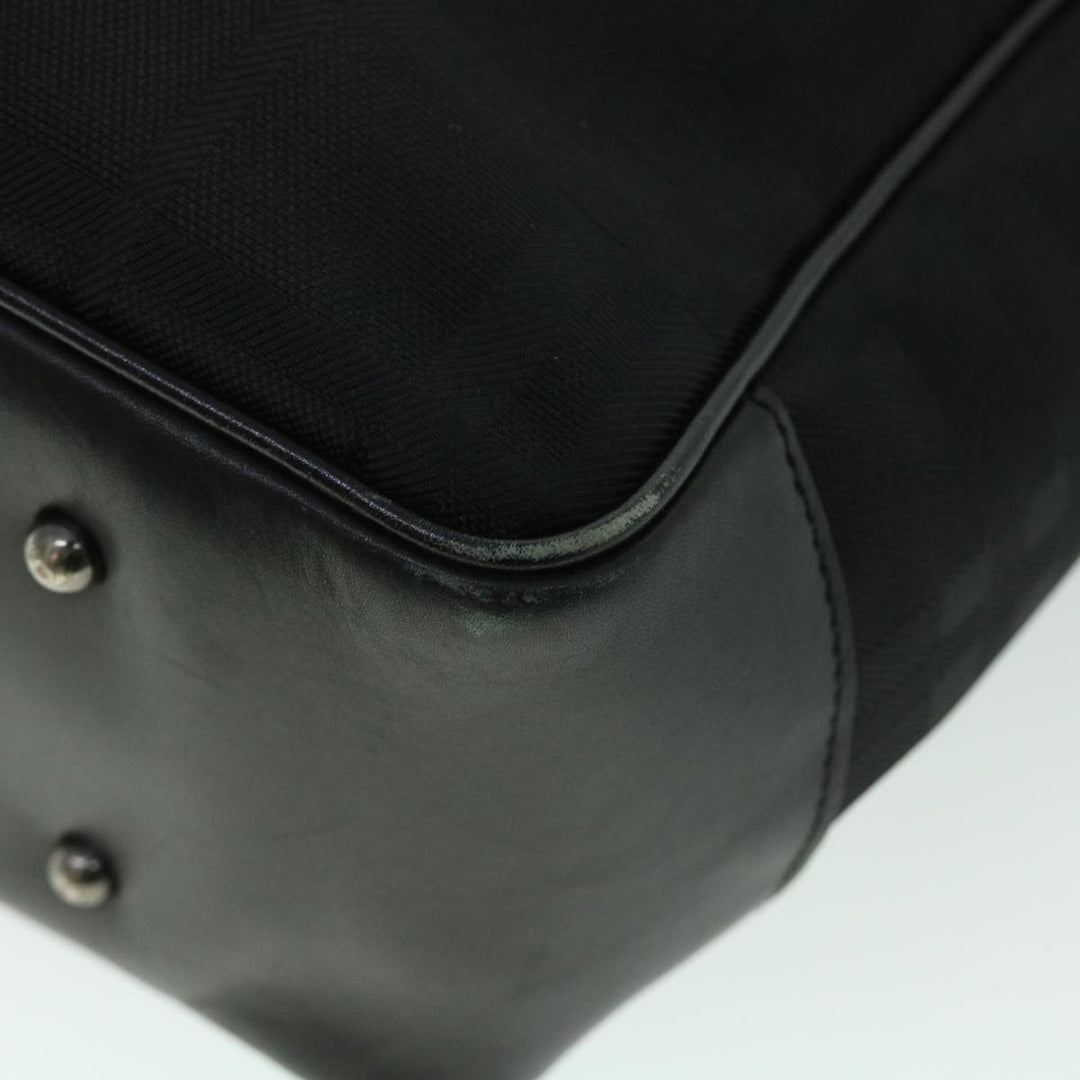 Burberry Tote Bag Canvas Black Auth ep1588