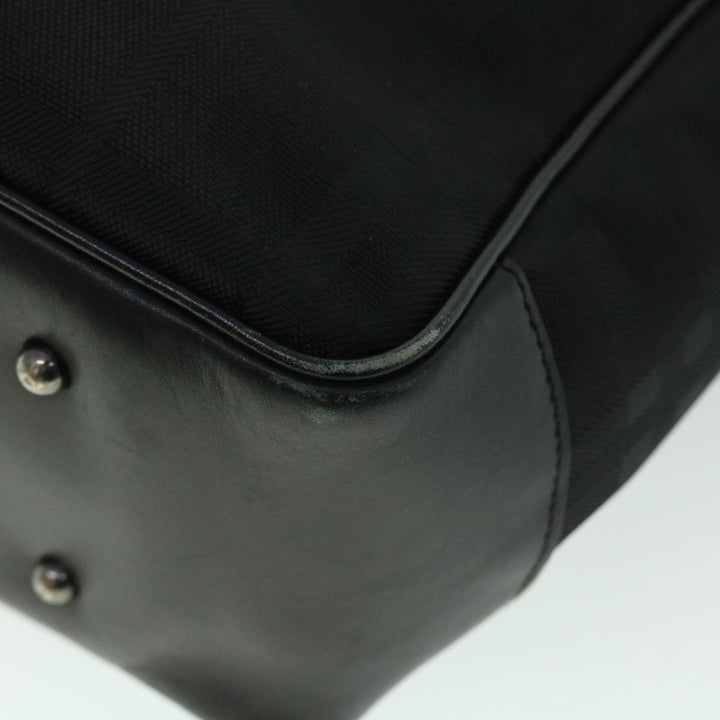 Burberry Tote Bag Canvas Black Auth ep1588
