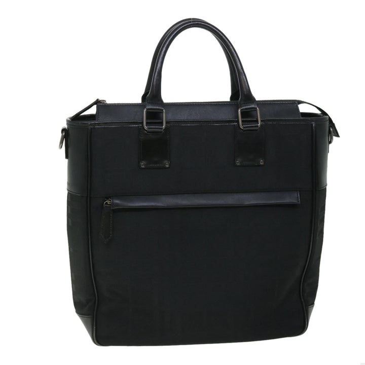 Burberry Tote Bag Canvas Black Auth ep1588