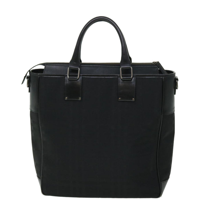 Burberry Tote Bag Canvas Black Auth ep1588