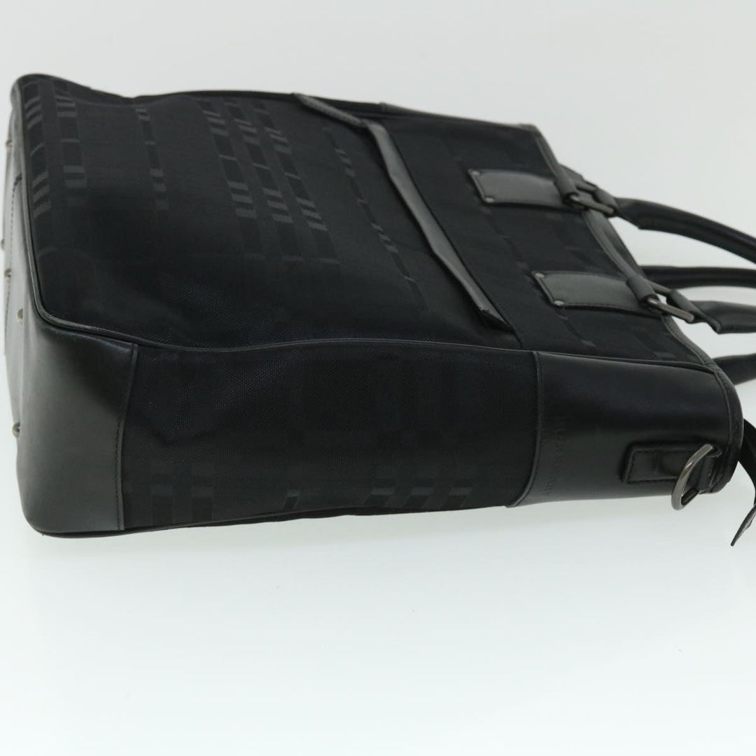 Burberry Tote Bag Canvas Black Auth ep1588