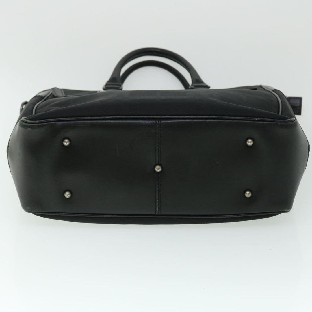 Burberry Tote Bag Canvas Black Auth ep1588