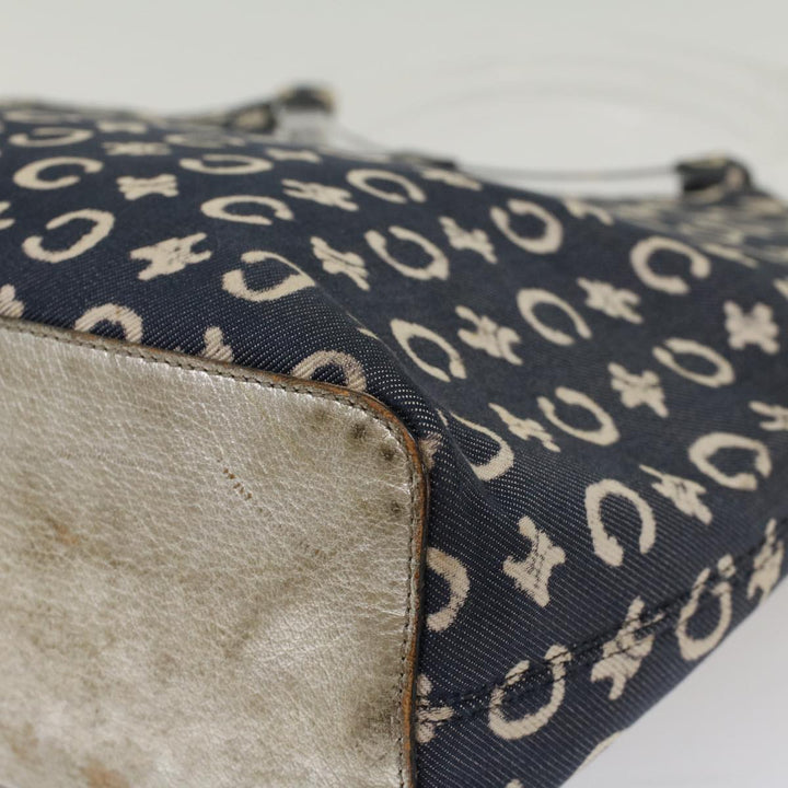 Celine C Macadam Canvas Hand Bag Navy Auth ep1622