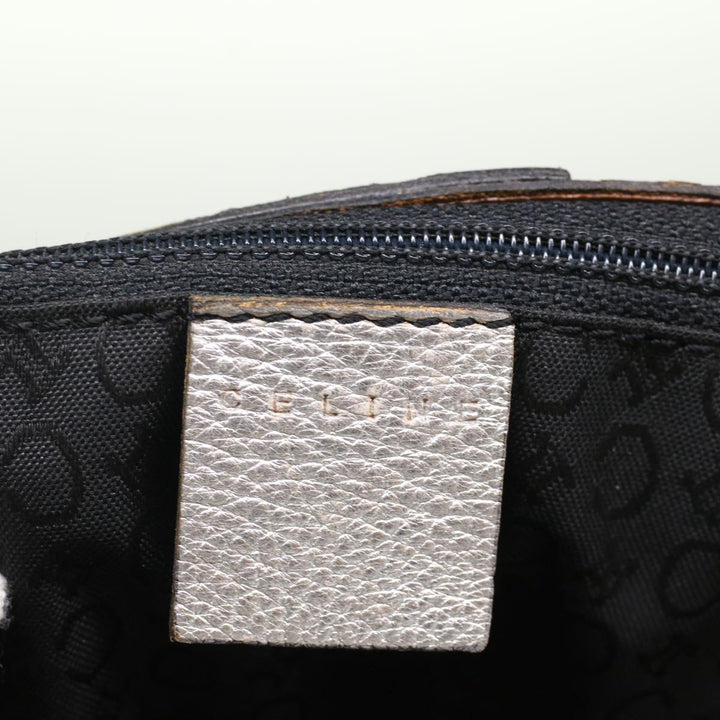Celine C Macadam Canvas Hand Bag Navy Auth ep1622