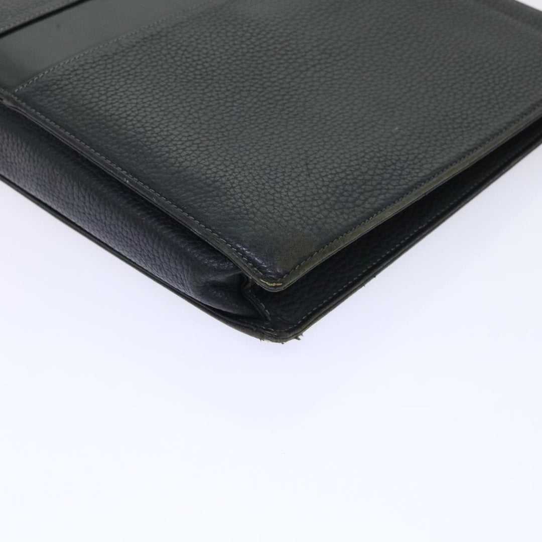 BurberrySs Hand Bag Leather Black Auth ep1643