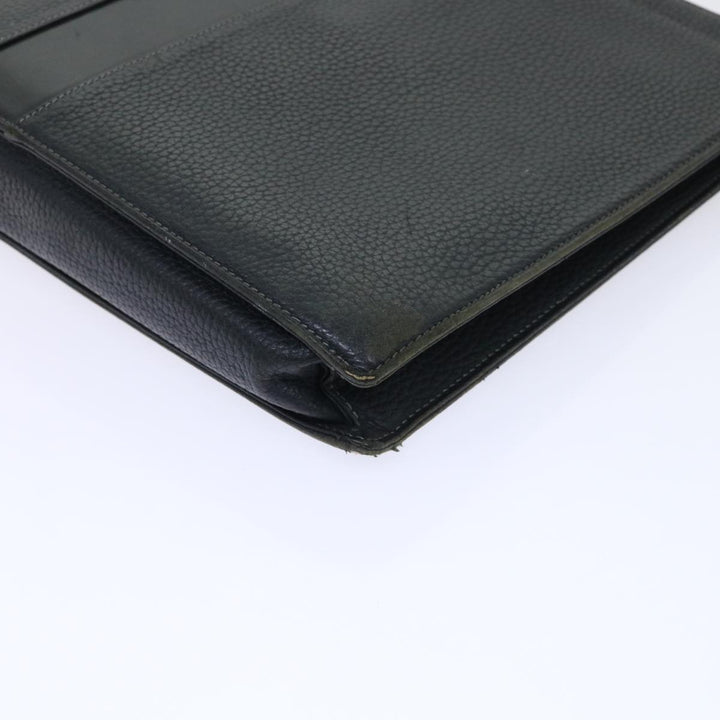 BurberrySs Hand Bag Leather Black Auth ep1643