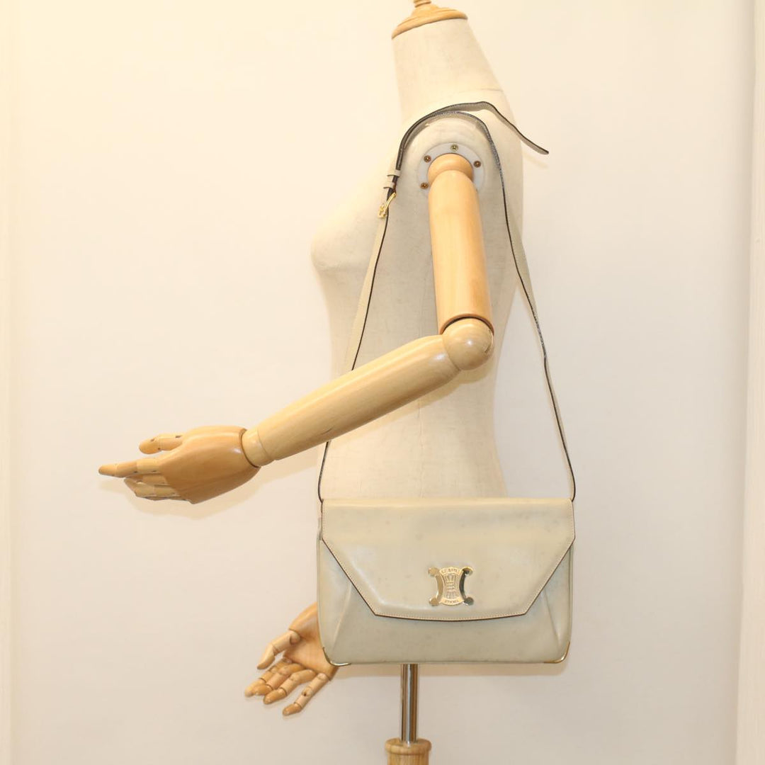 Celine Shoulder Bag Leather Beige  ep1657