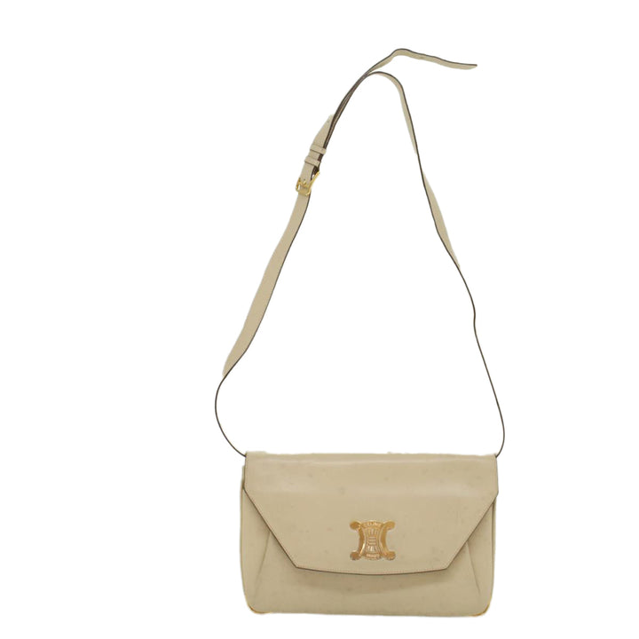 Celine Shoulder Bag Leather Beige  ep1657