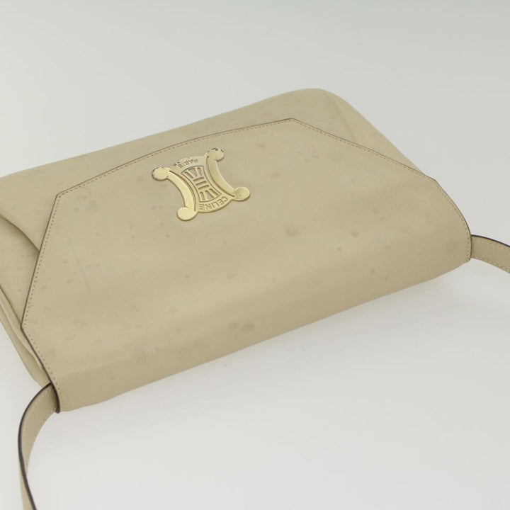 Celine Shoulder Bag Leather Beige  ep1657