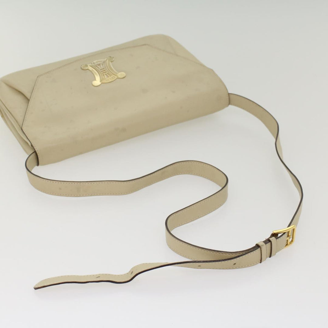 Celine Shoulder Bag Leather Beige  ep1657