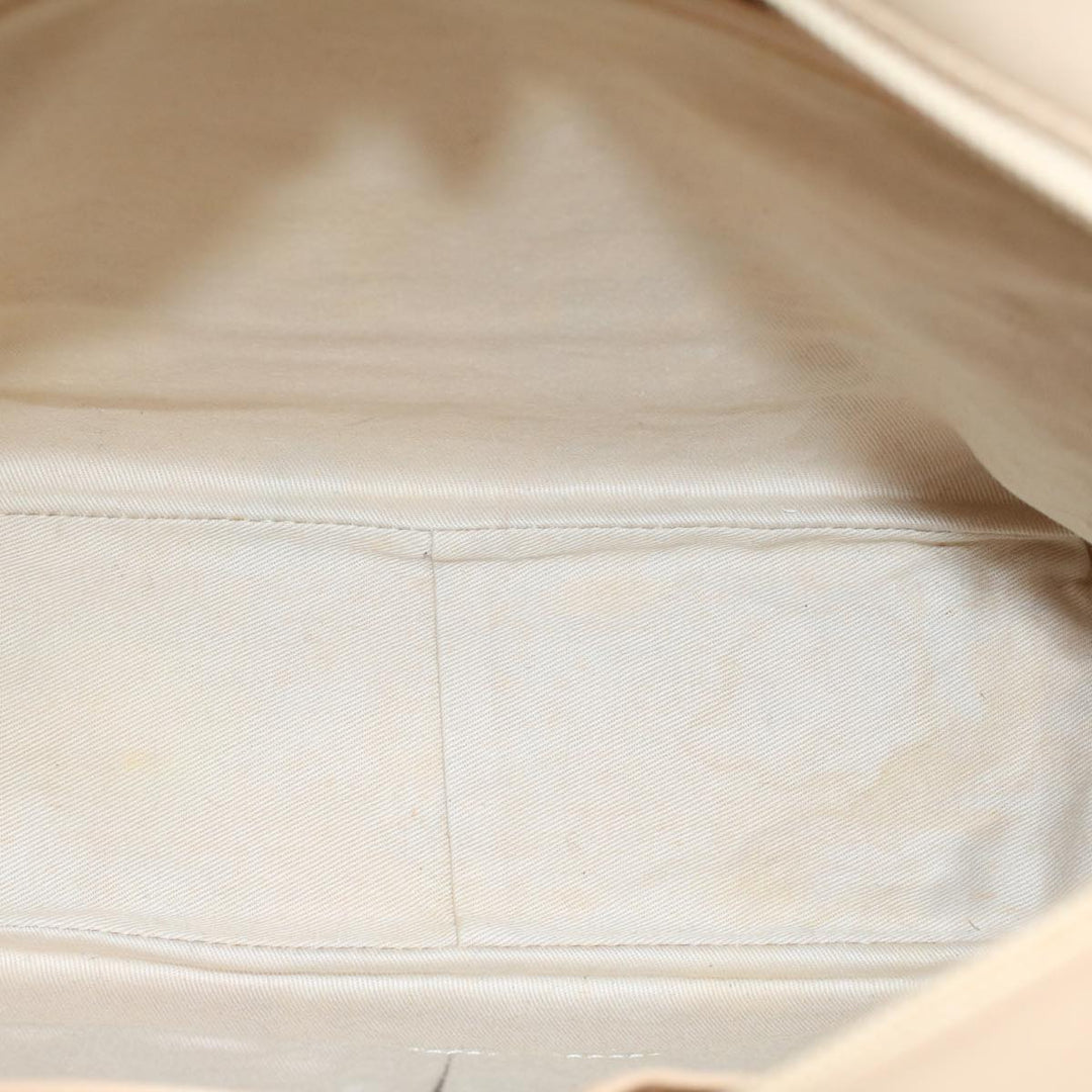 Burberry Nova Check Hand Bag Canvas Beige Auth ep1680