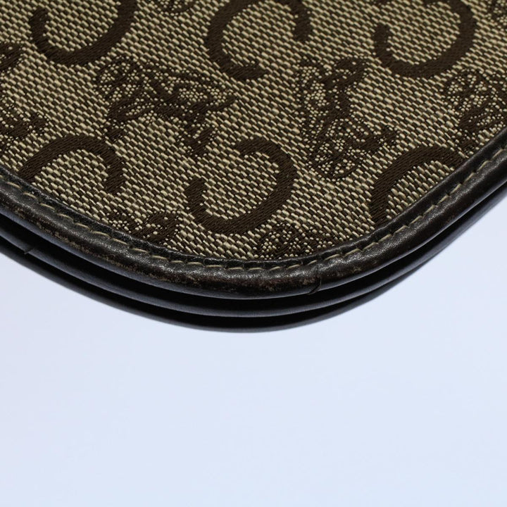 Celine C Macadam Canvas Clutch Bag Brown Auth ep1888