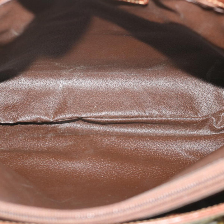 BurberrySs Nova Check Tote Bag PVC Leather Beige Auth ep1961