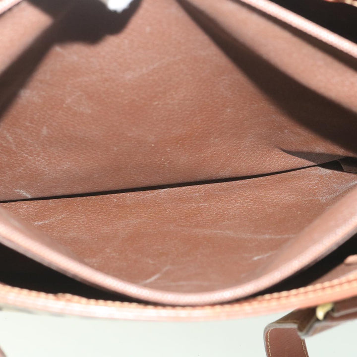 BurberrySs Nova Check Tote Bag PVC Leather Beige Auth ep1961