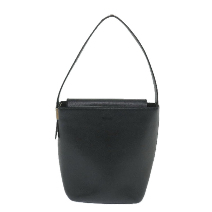 BURBERRYSs Shoulder Bag Leather Black Auth ep2237