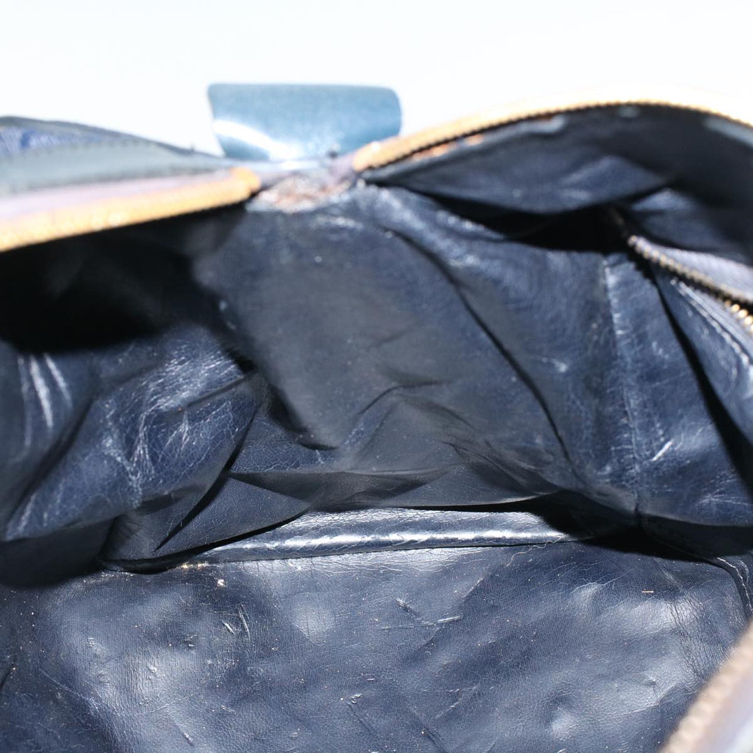 Celine C Macadam Canvas Boston Bag Navy  ep2240