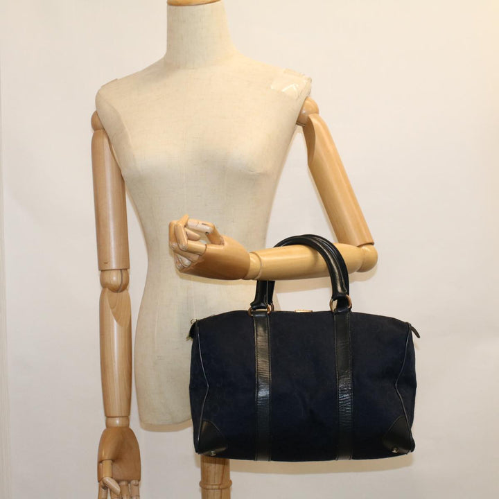 Celine C Macadam Canvas Boston Bag Navy  ep2240