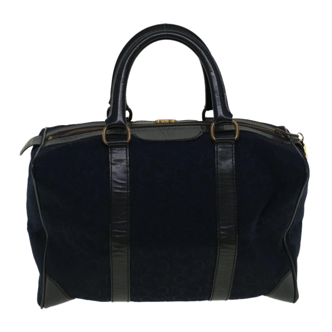 Celine C Macadam Canvas Boston Bag Navy  ep2240