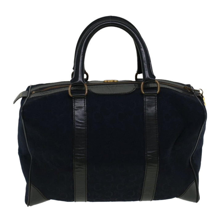 Celine C Macadam Canvas Boston Bag Navy  ep2240