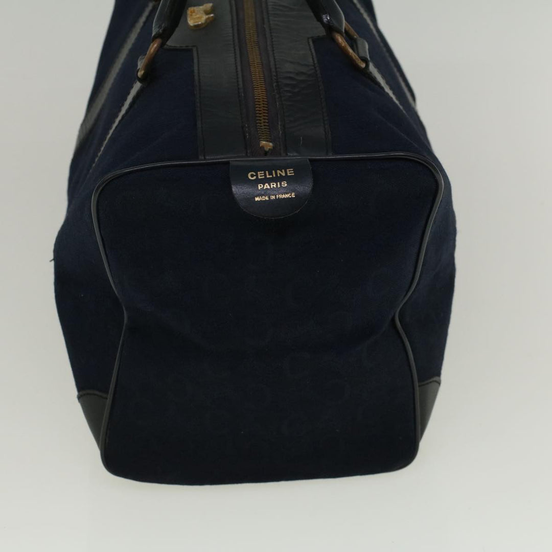 Celine C Macadam Canvas Boston Bag Navy  ep2240