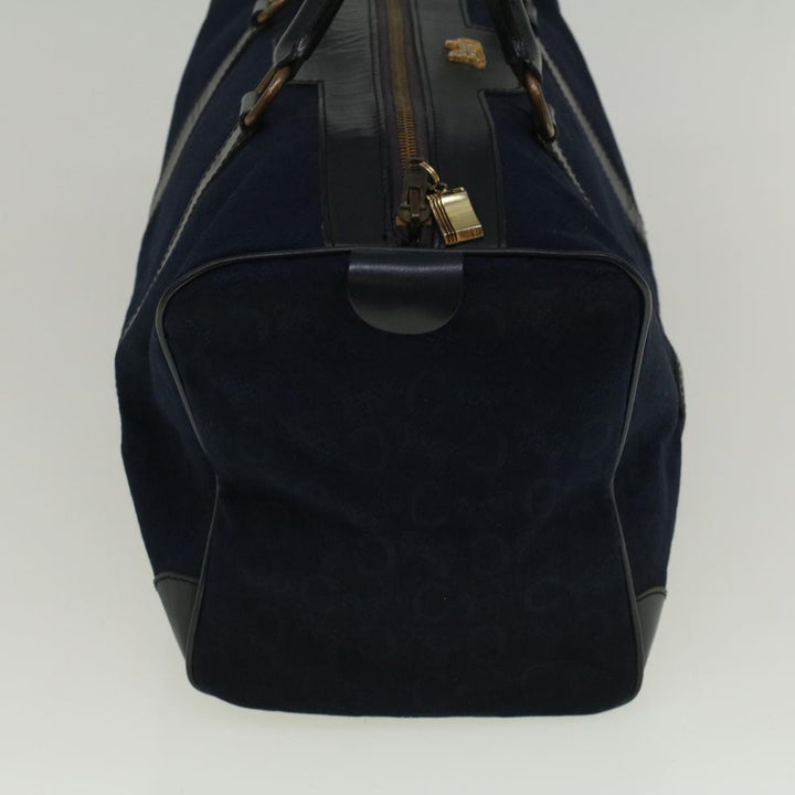Celine C Macadam Canvas Boston Bag Navy  ep2240