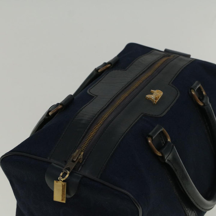 Celine C Macadam Canvas Boston Bag Navy  ep2240