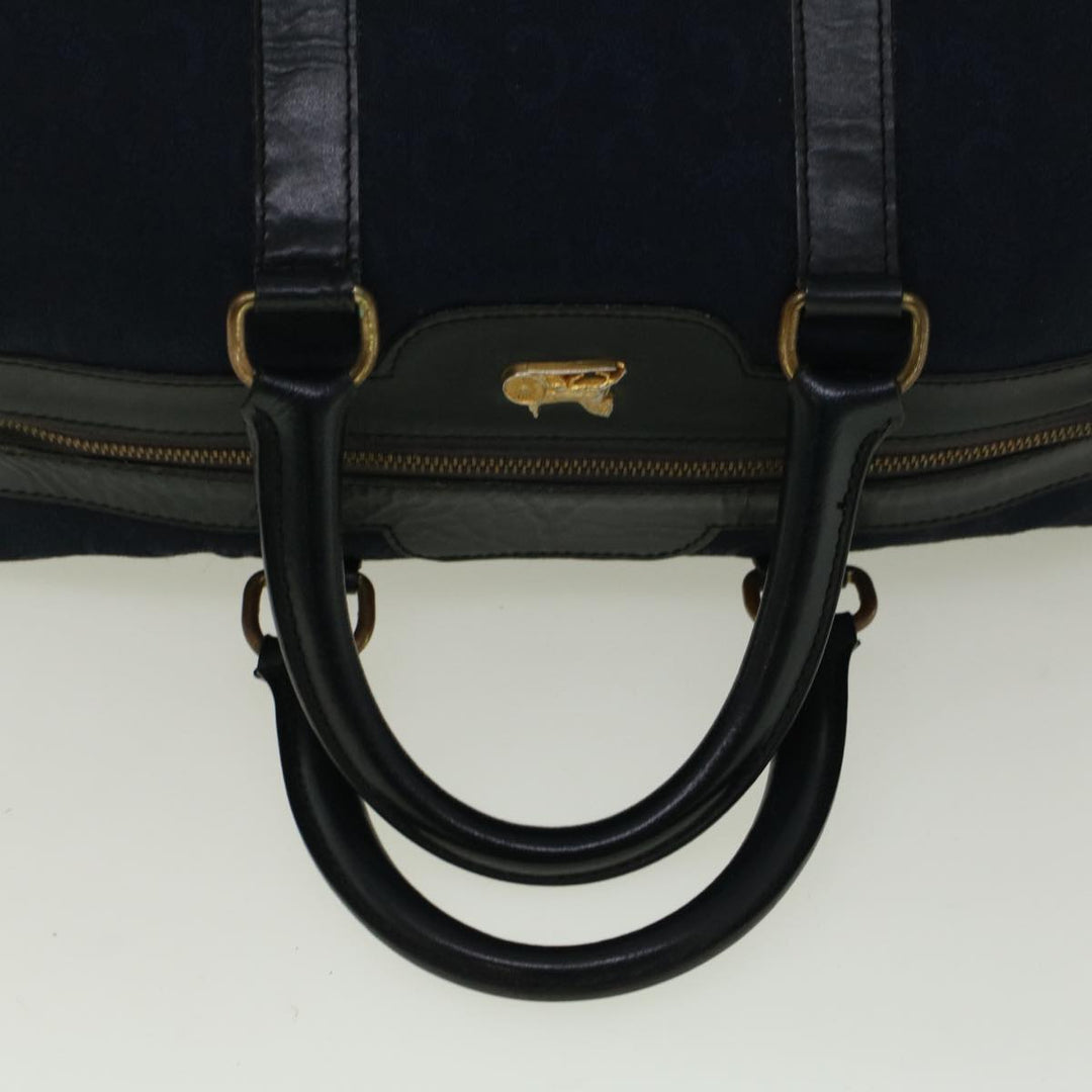 Celine C Macadam Canvas Boston Bag Navy  ep2240