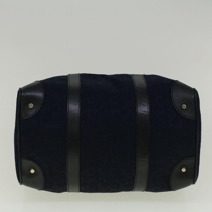 Celine C Macadam Canvas Boston Bag Navy  ep2240