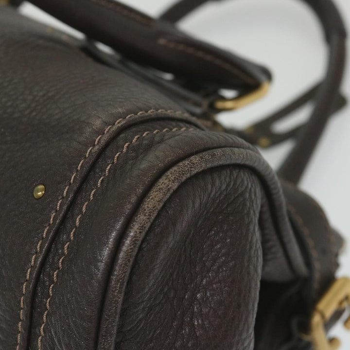 Chloe Paddington Hand Bag Leather Brown 02 11 51 5276 ep2377