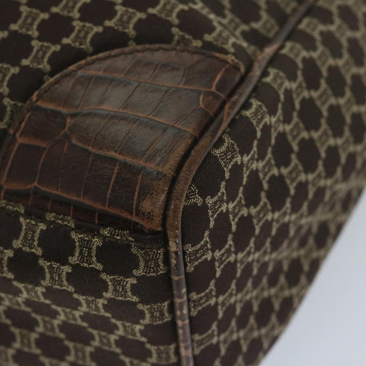 Celine Macadam Canvas Tote Bag Brown Auth ep2511