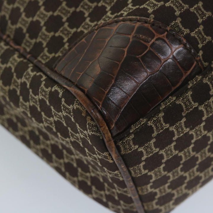Celine Macadam Canvas Tote Bag Brown Auth ep2511