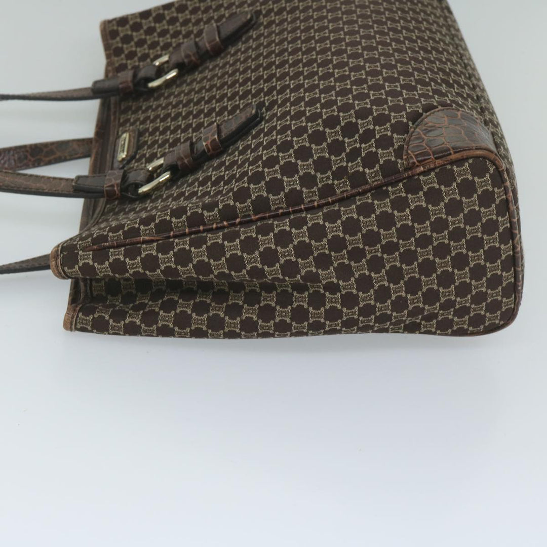 Celine Macadam Canvas Tote Bag Brown Auth ep2511