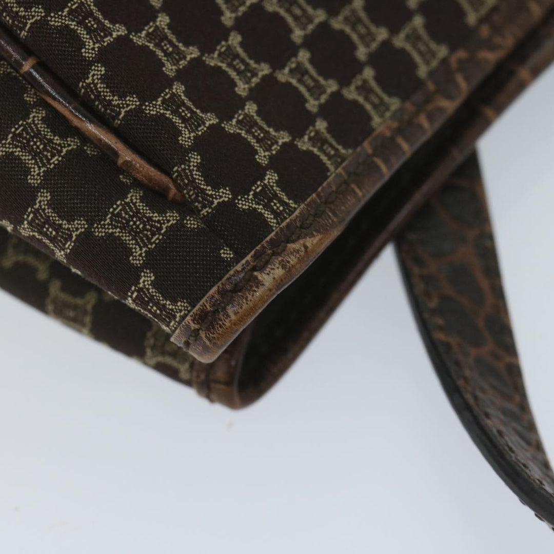 Celine Macadam Canvas Tote Bag Brown Auth ep2511