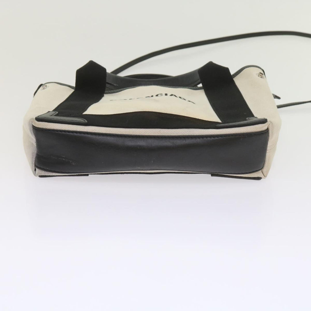 Top Quality Balenciaga Hand Bag Canvas Black White 390346 Auth ep2535