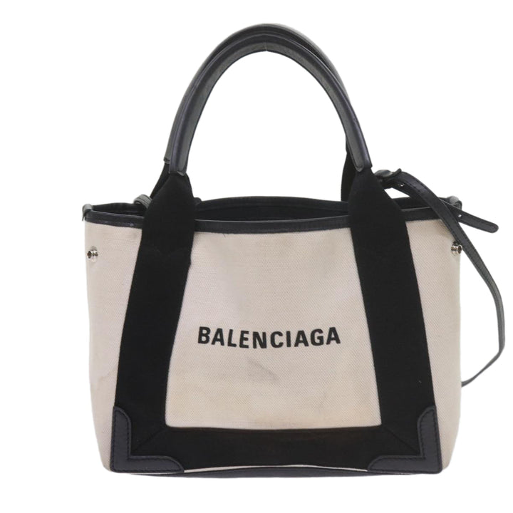 Top Quality Balenciaga Hand Bag Canvas Black White 390346 Auth ep2535