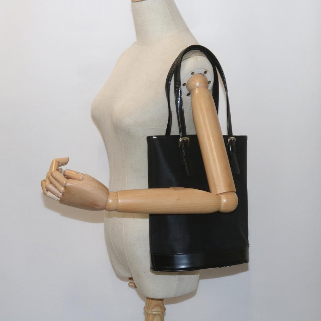 BURBERRYSs Nova Check Blue Label Shoulder Bag Nylon Black Auth ep2544
