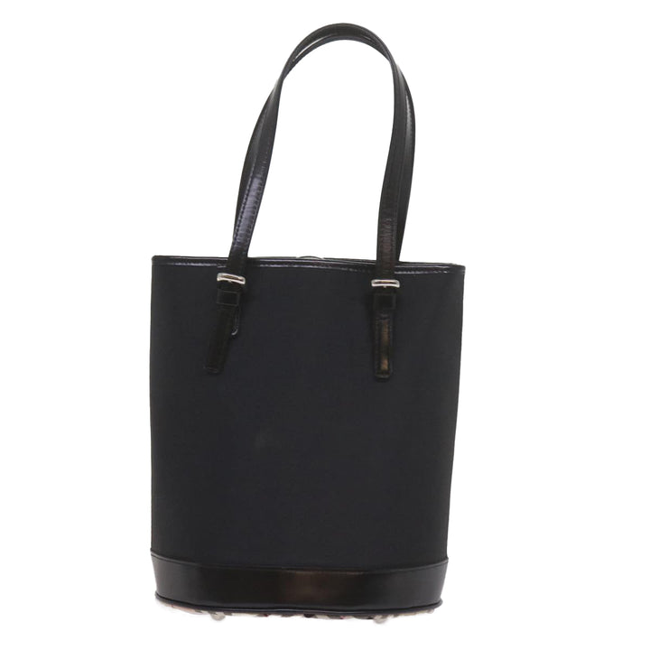 BURBERRYSs Nova Check Blue Label Shoulder Bag Nylon Black Auth ep2544