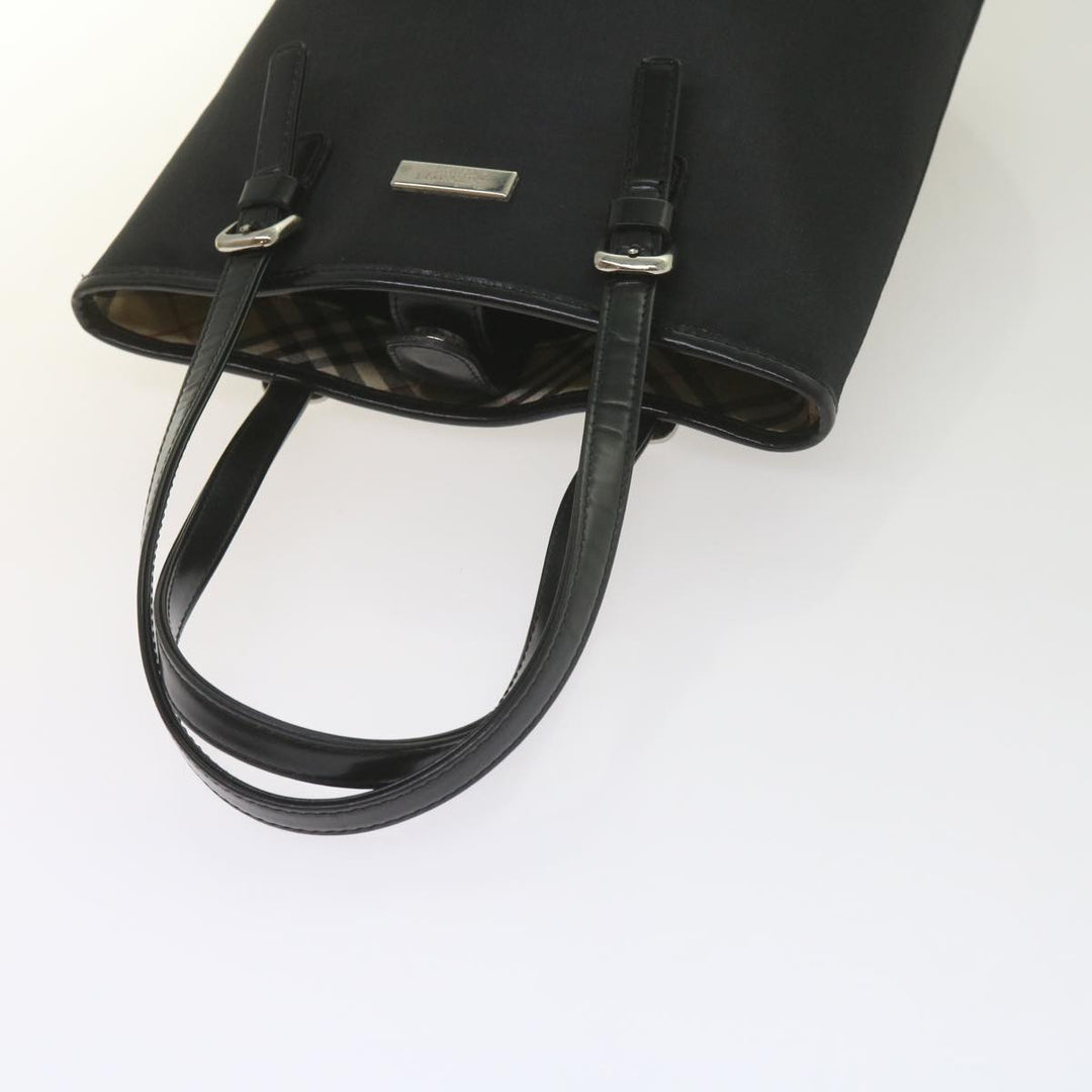 BURBERRYSs Nova Check Blue Label Shoulder Bag Nylon Black Auth ep2544