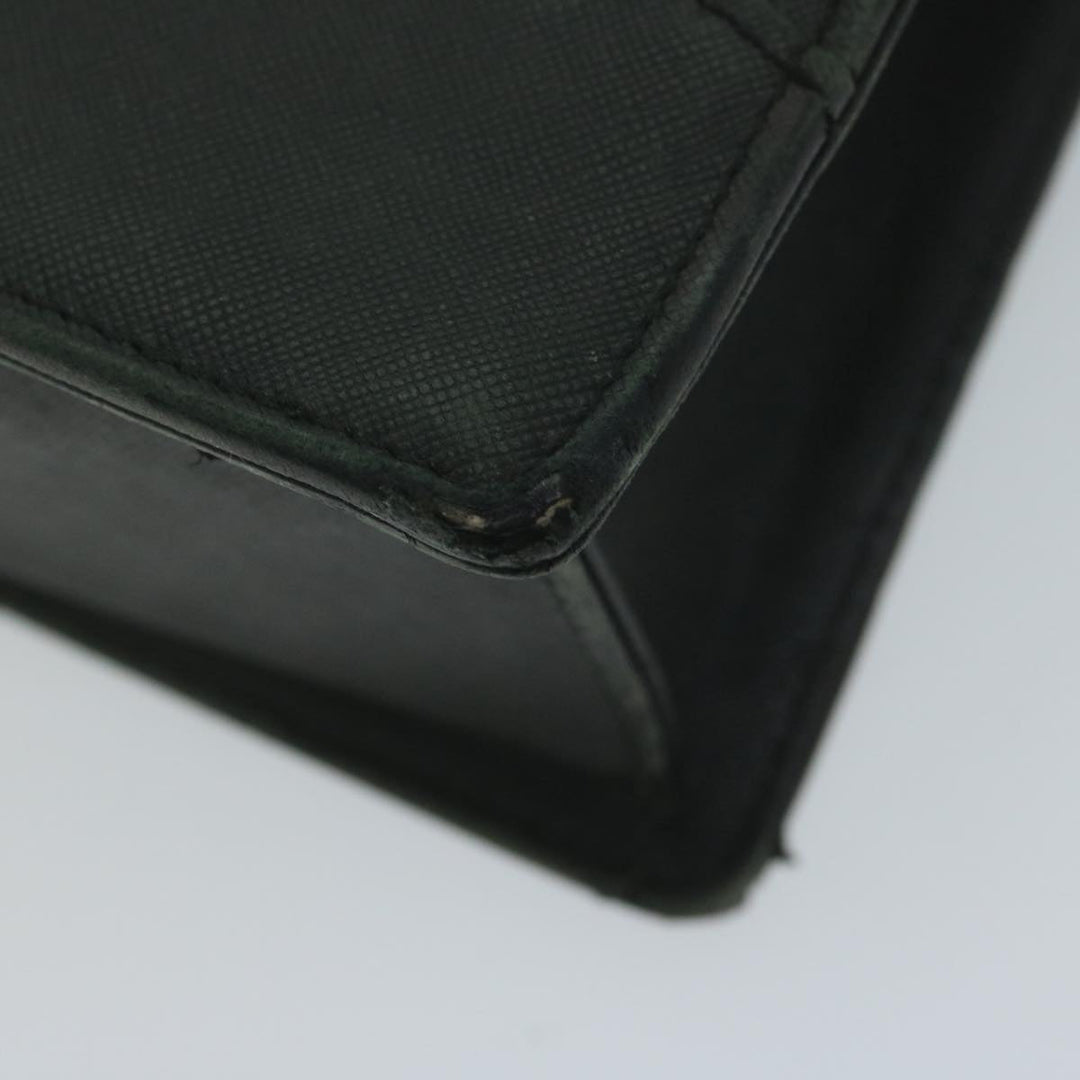 Burberry Briefcase Leather Black Auth ep2580