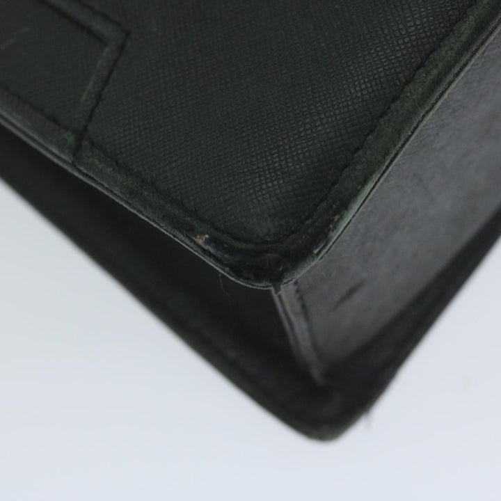 Burberry Briefcase Leather Black Auth ep2580